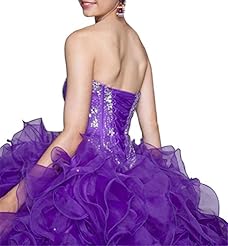 Girls Sweetheart Lace-Up Flower-Girl Dress/Quinceanera Dress 