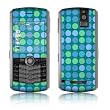 Dots Blue Design VERTICAL CAMERA Original Pearl 8110/ Pearl 8100 Cell Phone Protective Skin Decal Sticker