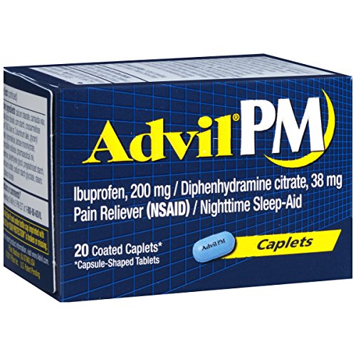 Advil PM 200mg Caplets, 20 Count
