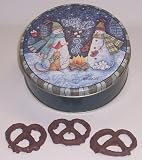 Scott's Cakes 1 lb. Milk Chocolate Covered Pretzel in a Warm Wishes Tin