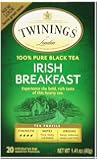 Twinings Black Tea, Irish Breakfast, 20 Count Bagged Tea (6 Pack)