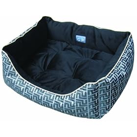 32" Torino Box Dog Bed, Large, Quartz - Blue