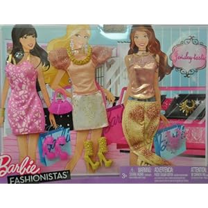 Barbie Fashionistas Day Looks Clothes - Glitter & Jewels Outfits Barbie Fashionistas Day Looks Clothes - Glitter & Jewels Outfits