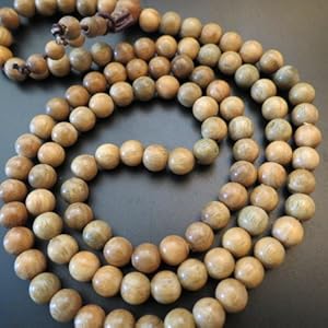 8mm*108 Buddha South America Amazon Green Sandalwood Prayer Beads Buddhist Sutra Bracelet