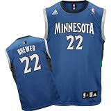 adidas Minnesota Timberwolves Corey Brewer Replica Road Jersey