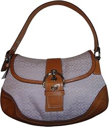 Women's Coach Purse Handbag Z Mini Signature Soho Flap Lilac