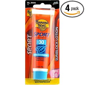 Handy Solutions Banana Boat Sunscreen 30spf Carded, 1z Packages (Pack of 4)