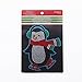 Willdo Christmas Windows Gel Clings (Pack of 5) Christmas Tree- Santa -Moose- Snow Man-Penguin Xmas Stickers