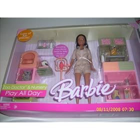 Barbie - Play All Day Zoo Doctor Playset - African American Doll by Mattel