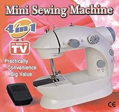 4 in 1 Mini Portable sewing machine works with Battery & Electricity