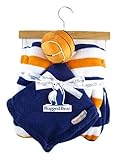 30" x 30" Fleece Sports Themed Baby Blanket Gift Set (Basketball) by Cutie Pie Baby [並行輸入品]