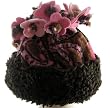 Brown Flower Swirl Flower top Hat