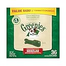 GREENIES Dental Chews Regular Treats for Dogs - Value Tub 36 oz. 36 Count