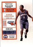 2010 11 Playoff Contenders Plates & Patches Basketball Card # 89 Gerald Henderson Charlotte Bobcats In a Protective Screwdown Display Case!