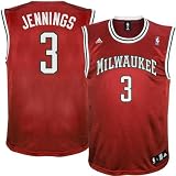 Adidas Milwaukee Bucks Brandon Jennings Replica Alternate Jersey Large