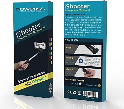 Selfie Stick With Bluetooth Remote Shutter - Extendable & Portable Monopod Stick for Taking Photos, Videos with Adjustable Phone Holder of 180 Degree Rotation - Improve your selfies - 100% Guarantee!