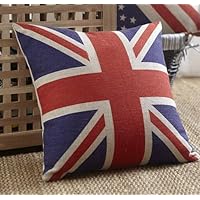British Vintage Style Union Jack Flag Throw Pillow Case, Pillowcase