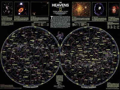 Cover image : Chart of the Heavens (NGS) Art Print Poster By National Geographic Society, 20 