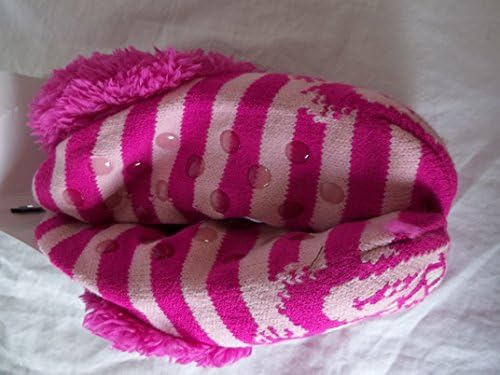 Disney Alice in Wonderland Cheshire Cat Cozy Knit Plush Slipper Socks for Women Size 9-11
