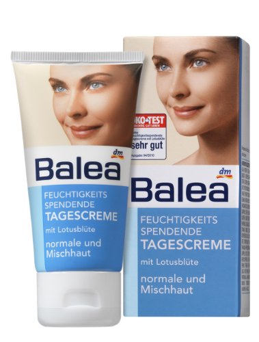 Balea Feuchtigkeitsspendende Tagescreme f&uuml;r normale und Mischhaut, 3er Pack (3 x 50 ml)