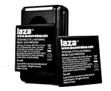 Laza 2x Battery + Travel Charger for Samsung Sprint Epic 4g, Galaxy S, Fasc ....