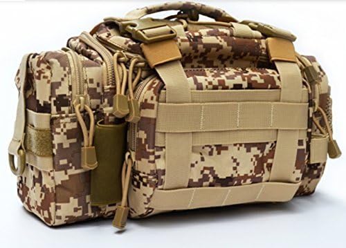 Taneagle New Style Premuim Outdoor Lure Versatile Fishing Tackle Bag Multifunctional Bionic Camouflage Waist Pack Messenger Bag Lures Fishing Packages (Puzzle Patten)