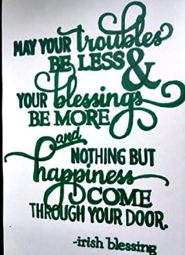 Irish Blessing, Hand painted wall decoration/Irish Blessing Wall art