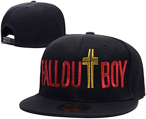 RHXING FOB Fall Out Boy Rock Band Logo Adjustable Snapback Embroidery Hats Caps
