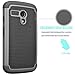 Motorola Moto G Case, Moto G 1st Gen Case, Tekcoo(TM) [Tmajor Series] Shock Absorbing Hybrid Rubber Plastic Impact Defender Rugged Slim Hard Case Cover For Moto G 3G / 4G LTE (Gray / Black)