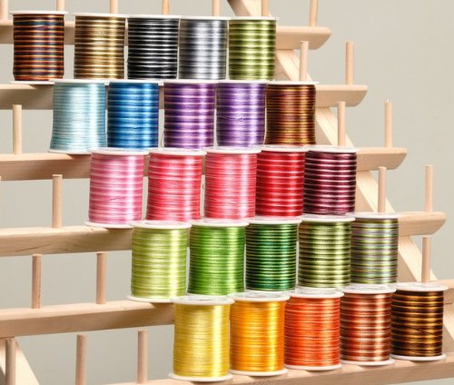 25 Spools Varigated Poly Machine Embroidery Thread