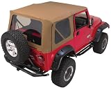 Rampage Jeep Soft Top - Complete ReplacementDiamond BlackJeepWrangler1997 to 2006Complete Top, Frame & Hardware, Steel Doors(no soft upper doors)