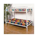 Twin and Twin Bunk Bed in White #AD 8119