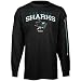 Reebok San Jose Sharks Black Double Stick Long Sleeve T-shirt
