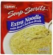Lipton Soup Secrets Extra Noodle with Real Chicken Broth, 2-Count 4.9-Ounce Boxes (Pack of 12)