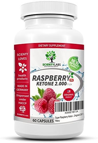 Super Raspberry Ketone 2000. The US original by ScientyLabs. One of the strongest raspberry keton fatburners with a daily dose of 2.000mg original 20:1 extract. by ScientyLabs