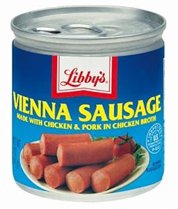 Libby's Vienna Sausages Made with Chicken, Beef, and Pork in Chicken Broth Eighteen 5 Ounce Cans