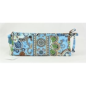 Vera Bradley Small Bow Cosmetic Bag Bali Blue