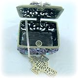 Sterling Silver Celtic Cross Necklace inside a Celtic Butterfly Box set with ...