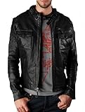 IMAGE OF True Religion Jeans Men's Chad Leather Biker Jacket S