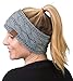 Funky Junque HW-6033-20a-76 Solid Headwrap - Dove Grey