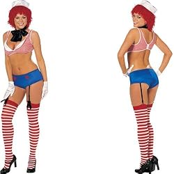 Shirley of Hollywood Sexy Andi Rag Doll 6 Piece Costume Set