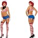 Shirley of Hollywood Sexy Andi Rag Doll 6 Piece Costume Set