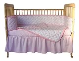 Tadpoles Pink Toile 4 piece Crib Set
