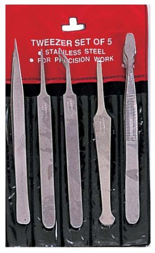 Tweezers Set Economy 5 Piece Set