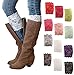 HP95(TM) Womens Stretch Lace Boot Leg Cuffs Soft Laced Boot Socks
