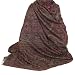 WOOLEN PRAYER Scarves for Meditaion Paisley Patterns Wraps or SHAWLs Size: 106 inches x 55 inches