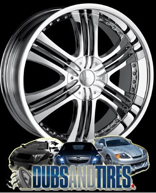 Mazzi Krusher (Series 785) Chrome - 22 x 9.5 Inch Wheel