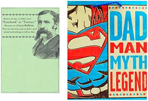 Hallmark Fathers Day Card "Back in my Day" &amp; Gift Bag
