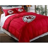 Kansas City Chiefs Comforter Set: Twin Comforter with Shams