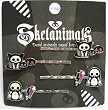 Skelanimals Kit and Pen Purple and Black Hairpins Set